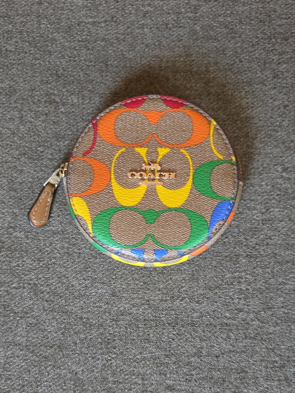 🌈 Coach Colorblock Signature Coin Purse